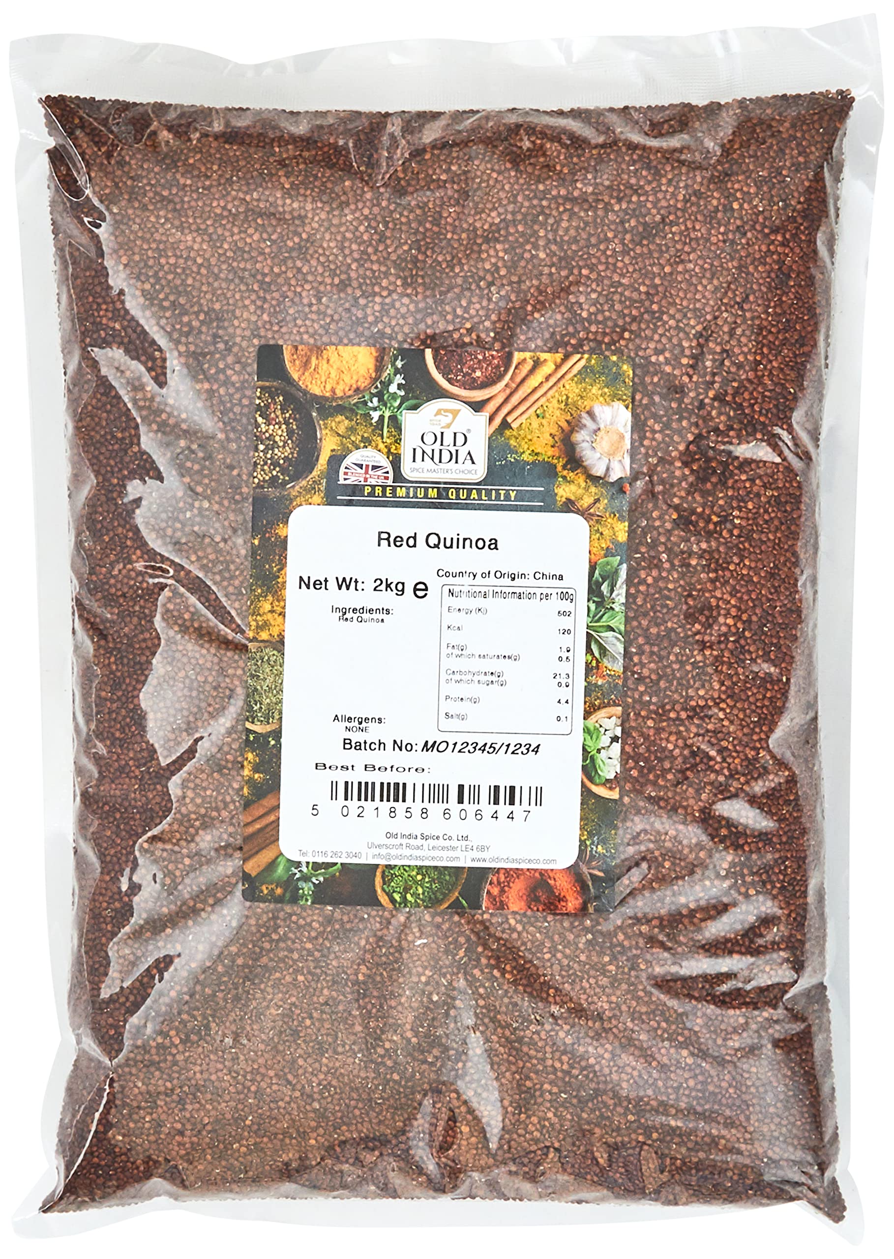 Old India Red Quinoa 2kg – Gluten-Free Vegan Superfood Grain