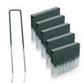GardenMate 250 Galvanised Steel Artificial Grass Pegs - 150mm Green
