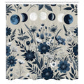 Abakuhaus Moon Phases Shower Curtain – Waterproof Fabric Bathroom Decor
