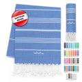 LeStoff Hammam Towel, Sauna Towel, 100% Organic Cotton, 95x180 cm, Sky Blue