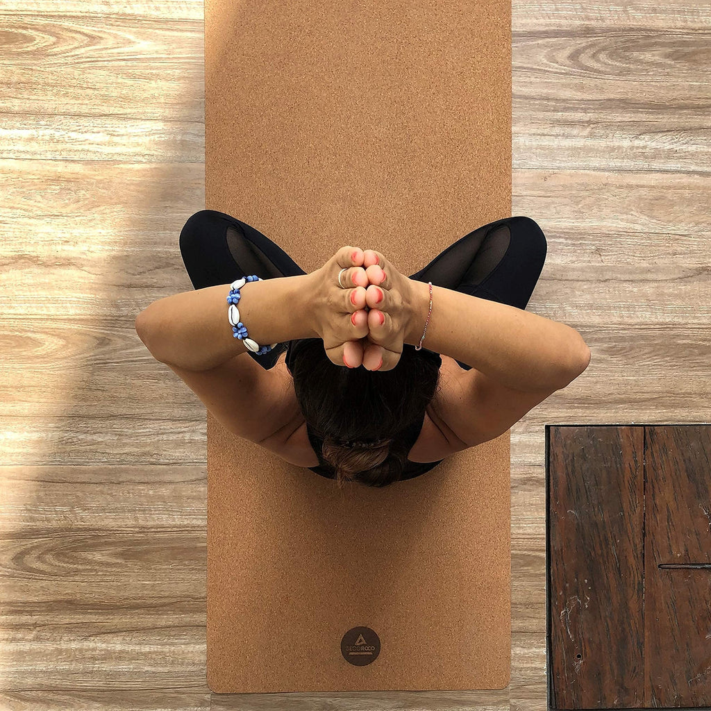 Cork Yoga Mat – 4mm Non-Slip Eco-Friendly Rubber with Bag
