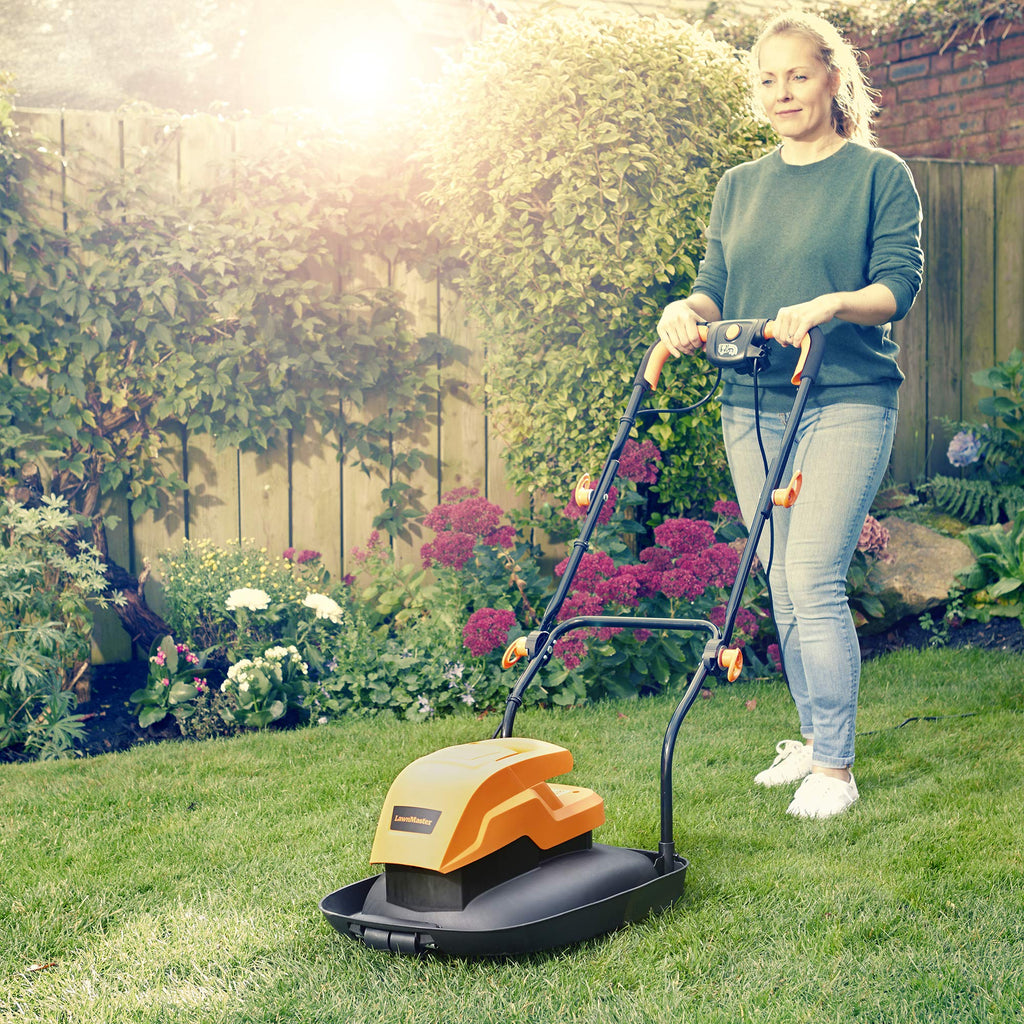 LawnMaster 33cm Hover Lawnmower | 1500W Mulching Electric Mower