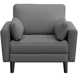 Yaheetech Dark Grey Fabric Oversized Ergonomic High Back Lounge Armchair - image 1
