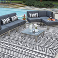 Enyhom Reversible Outdoor Rug – 180x270cm Waterproof Plastic Straw Carpet