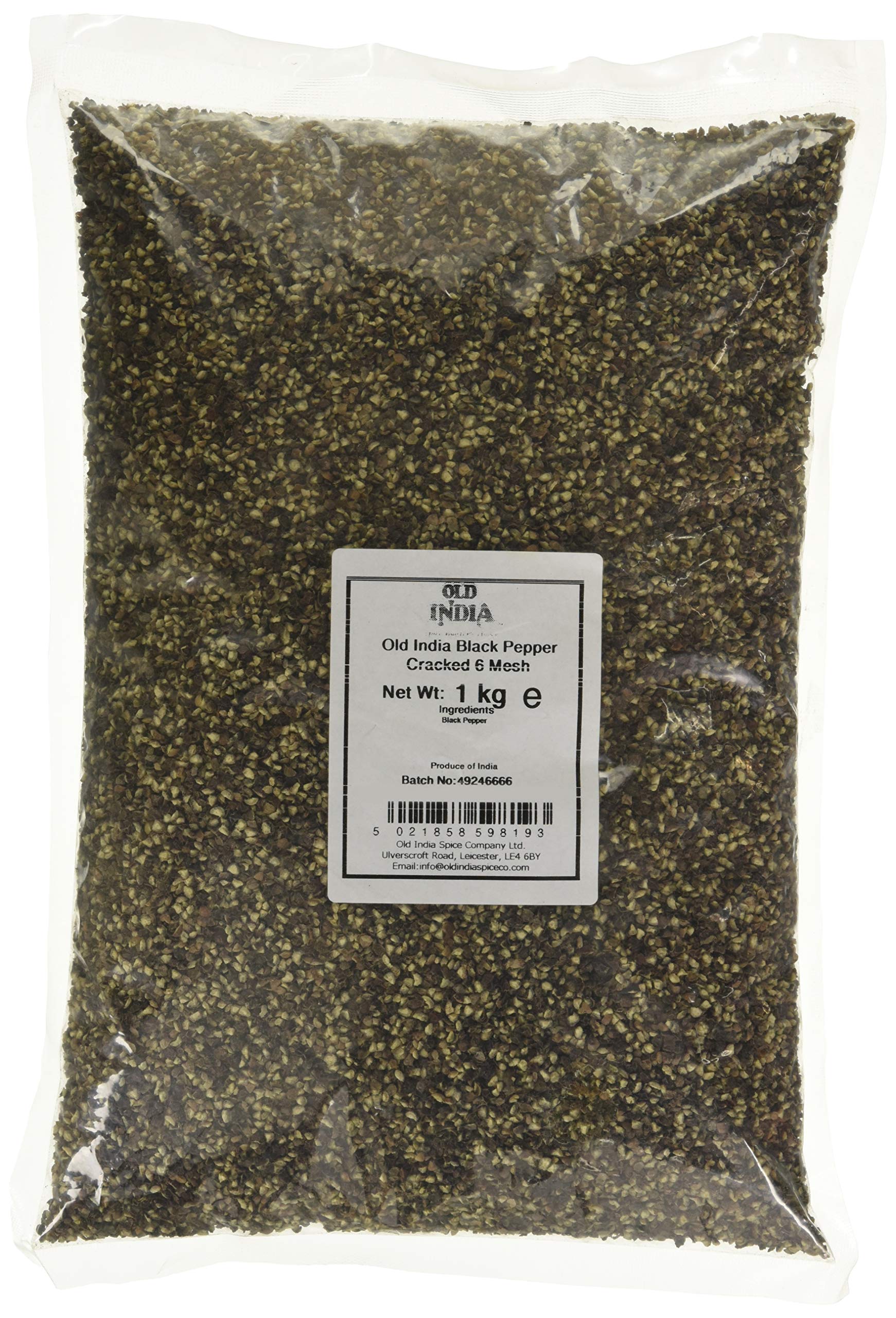 Old India Cracked Black Pepper 6 Mesh – Bulk Gourmet Seasoning 1kg