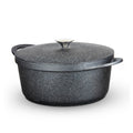 Tower Precision 28cm Cast Aluminium Casserole Dish | Non-Stick Black