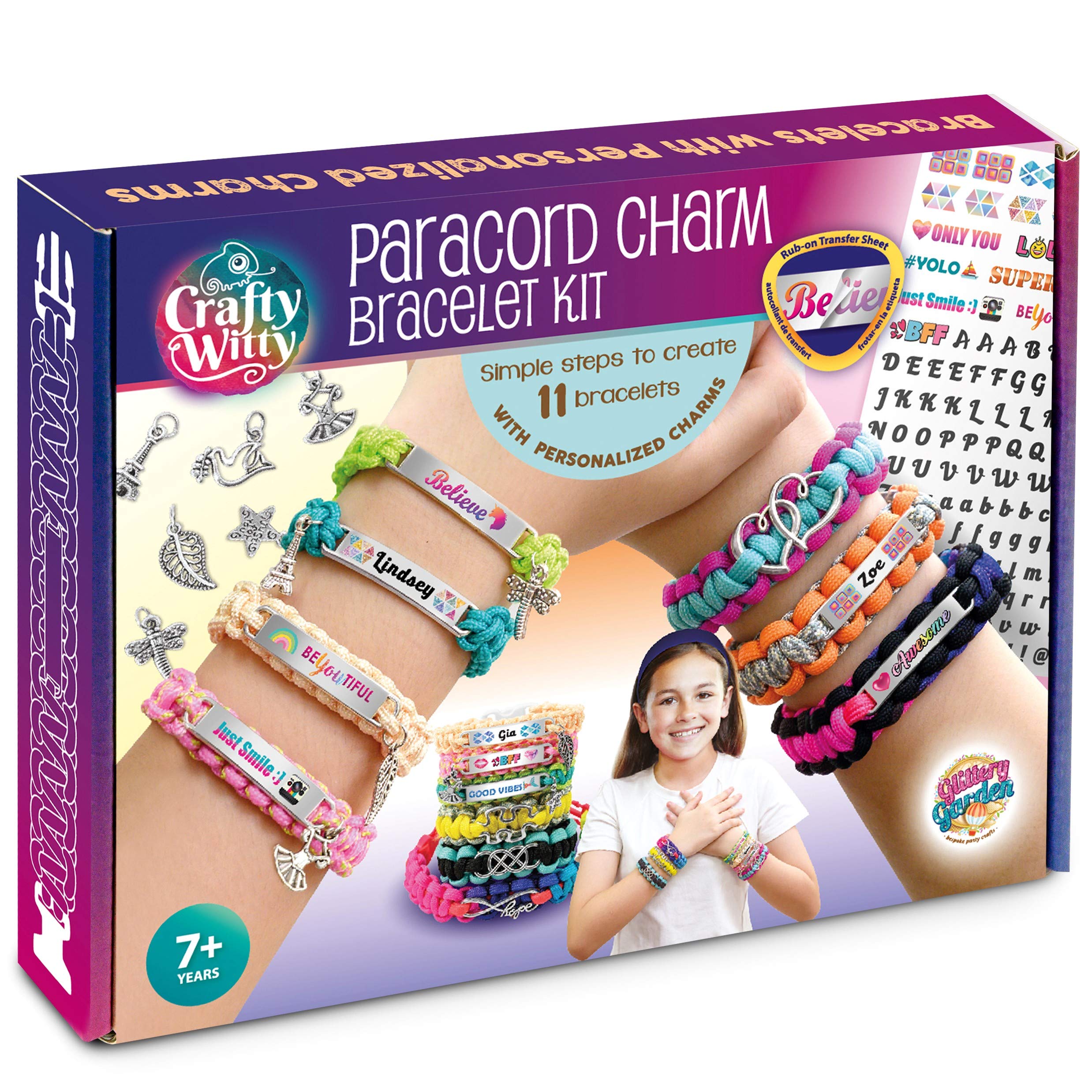 Paracord Bracelet Making Kit with Charms - DIY Craft for Kids
