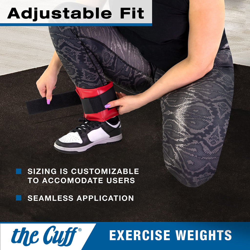 CanDo Weight Cuff – 3.4 kg Orange Wrist and Ankle Weights – 10-0212