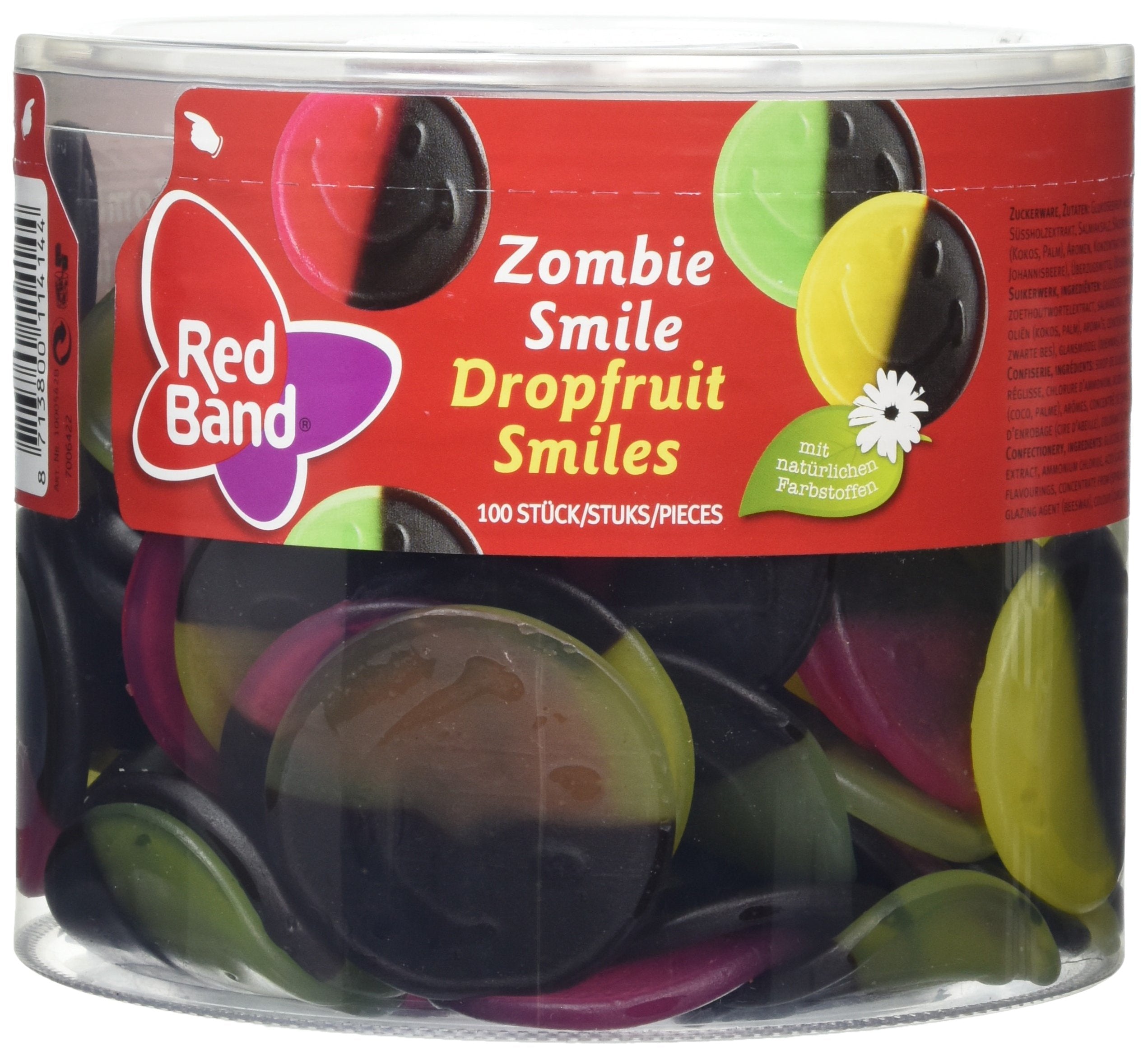 Red Band Zombie Smile Gummy Candy – Novelty Fruit Snacks by Rexim