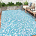 Enyhom Reversible Outdoor Rug | 180x270cm Waterproof Plastic Straw Mat