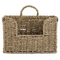 BSTKEY Seagrass Wall Mounted Mail Organizer with Handle, 30.5 * 11 * 20cm