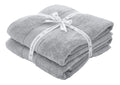 Catherine Lansfield Anti-Bacterial Cotton Bath Sheet Pair - Silver Grey