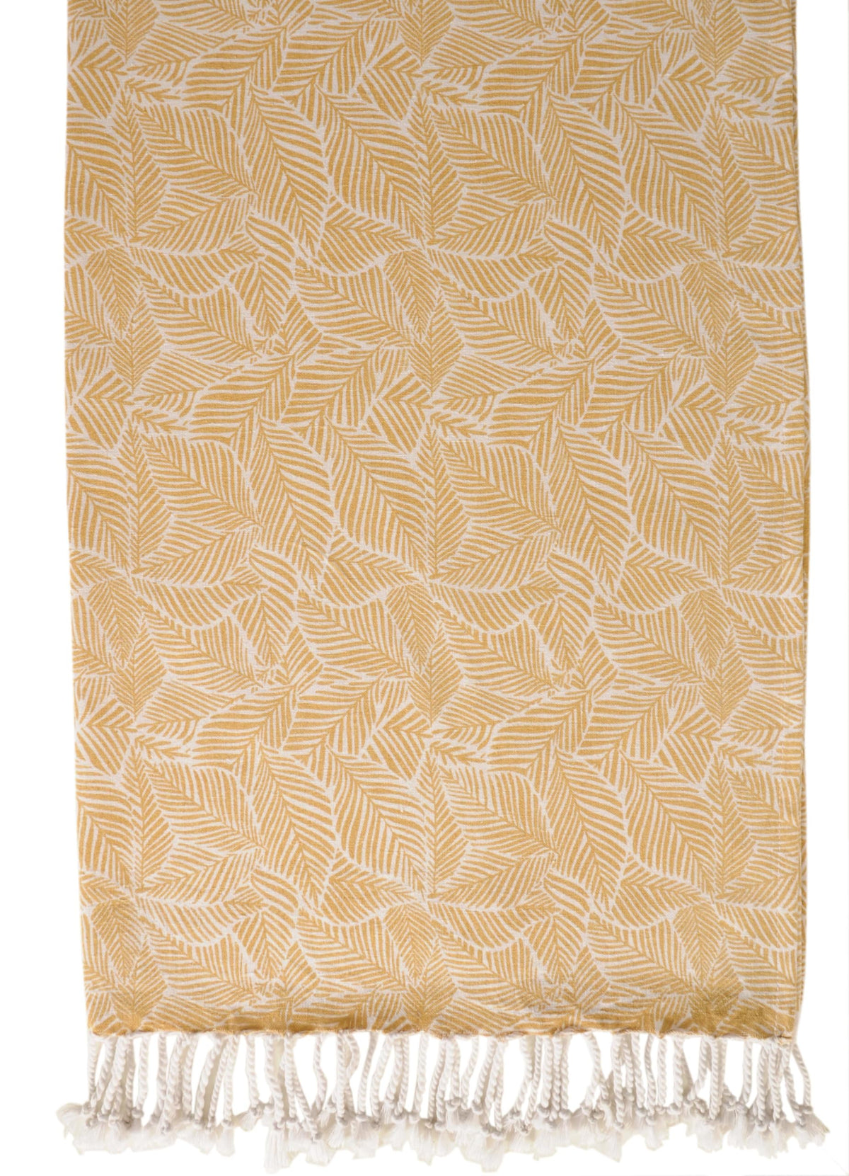 Atout Ciel Fouta Beach Towel 90 x 180 cm Printed with Fringes Yellow - image 1