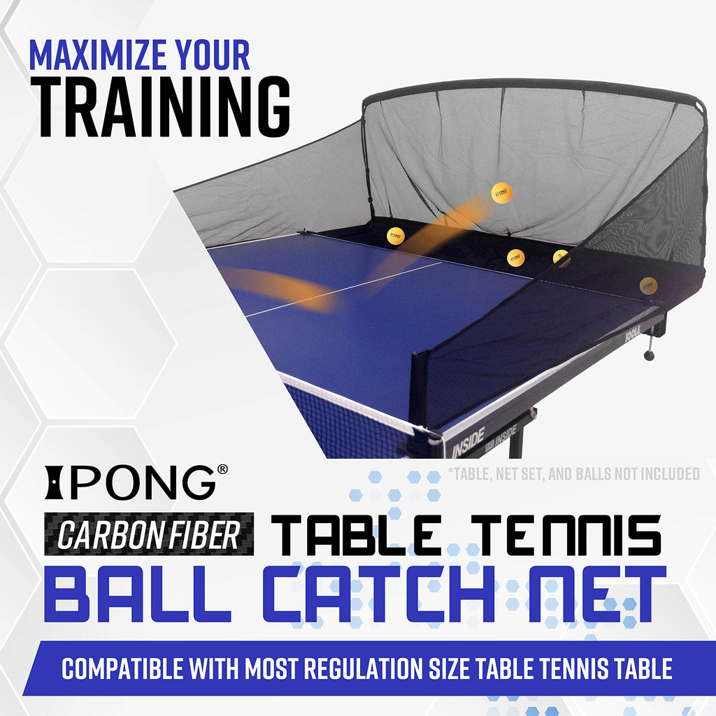 JOOLA Carbon Fiber Table Tennis Ball Catch Net – Ping Pong Practice Net