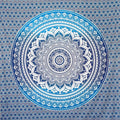 MOMOMUS Sand-Free Extra Large Beach Towel | Blue Mandala XXL Blanket