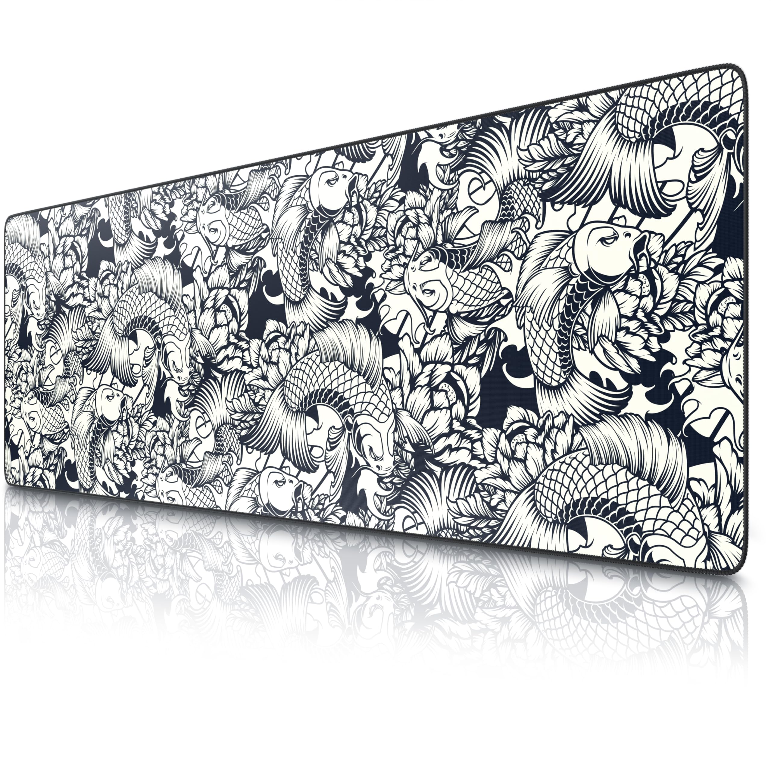 Titanwolf XXL Gaming Mouse Mat – 1200x400mm Non-Slip Desk Pad, Koi