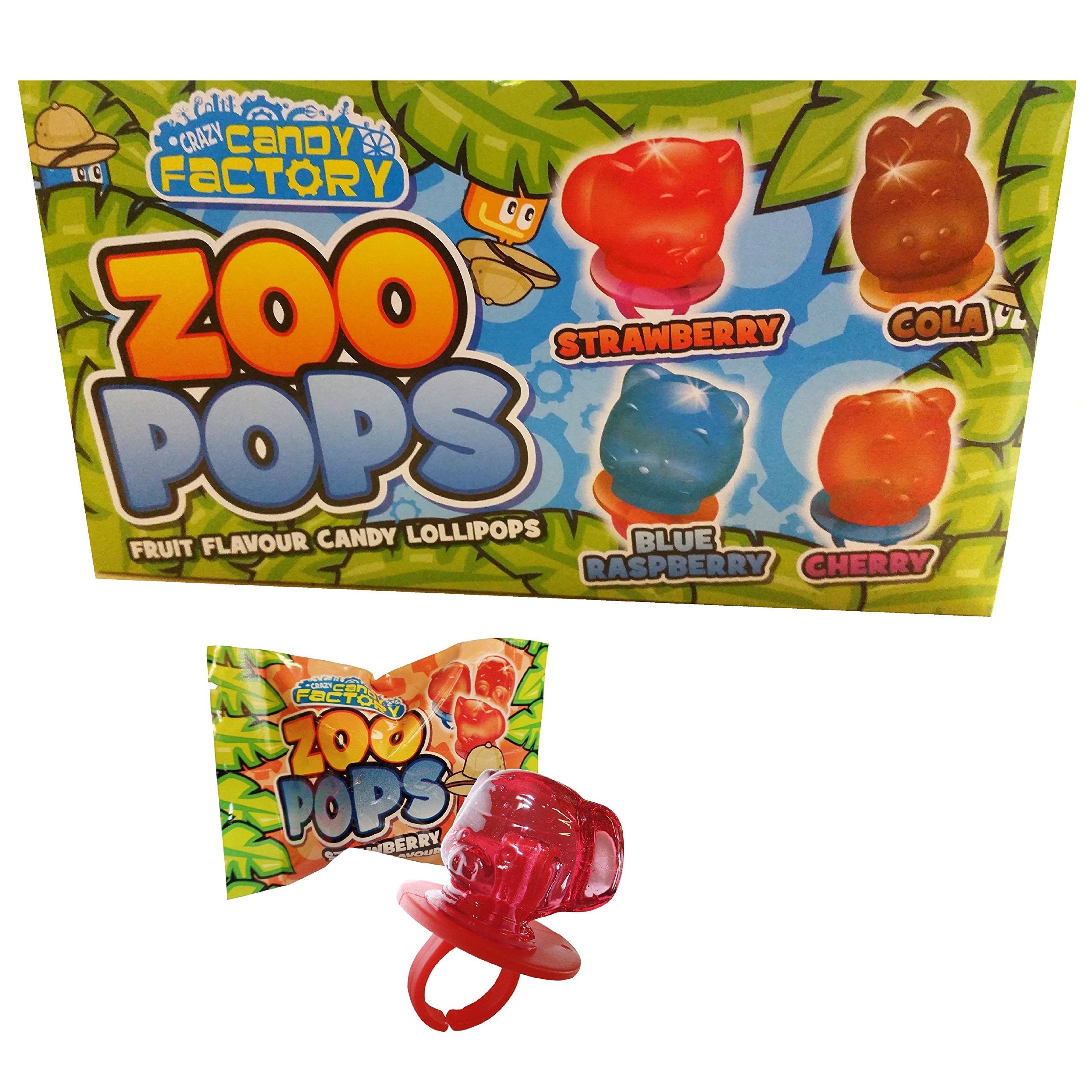 Zoo Pops – 24 Pack Fruity Animal Mini Lolly Sweets Bulk