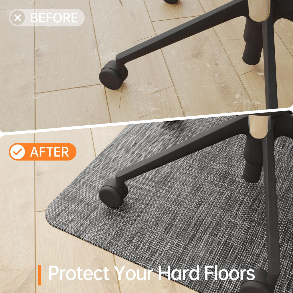 HOMEK Office Chair Mat for Hardwood Floor
