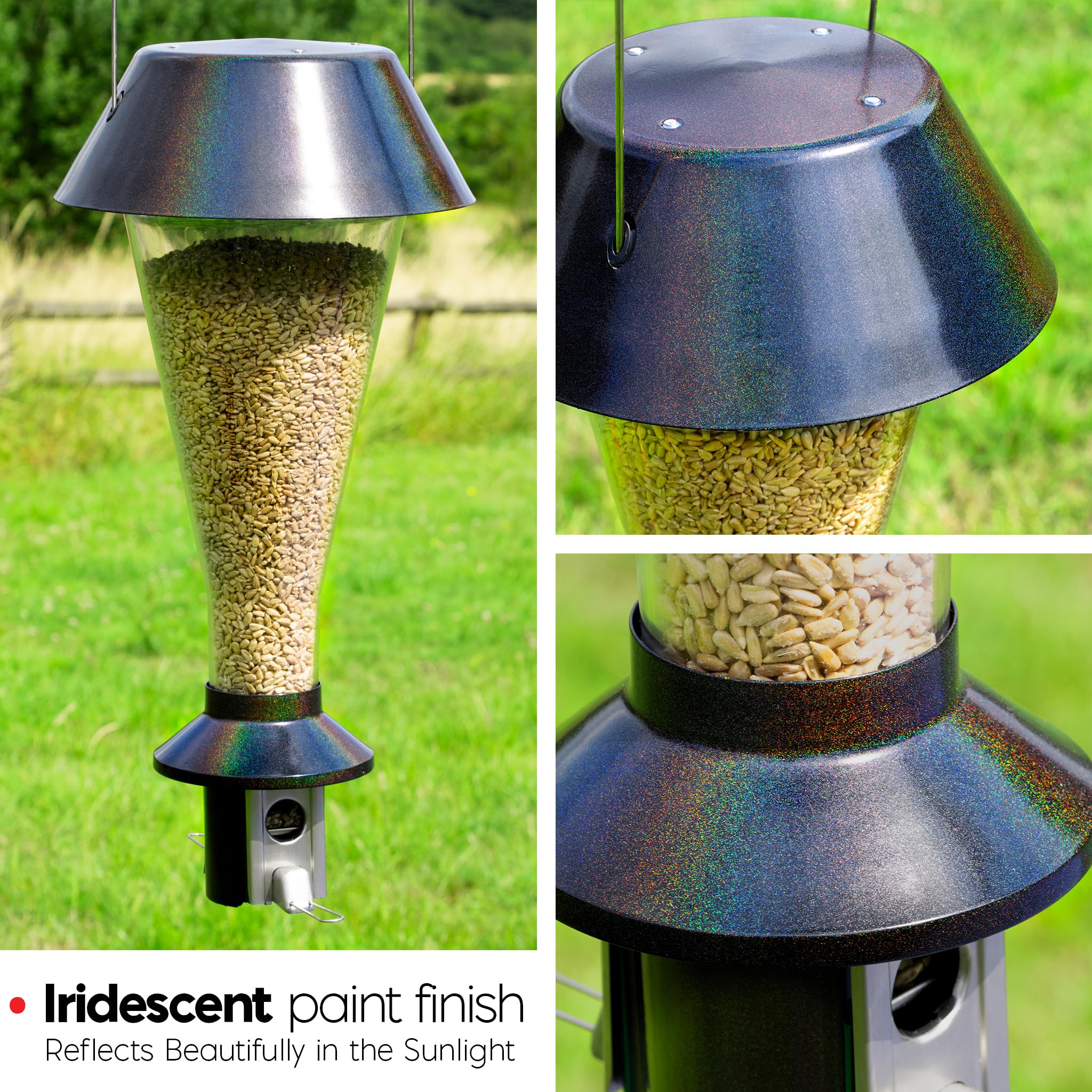 Roamwild PestOff Squirrel Proof Bird Feeder - 4L Mega Seed Capacity