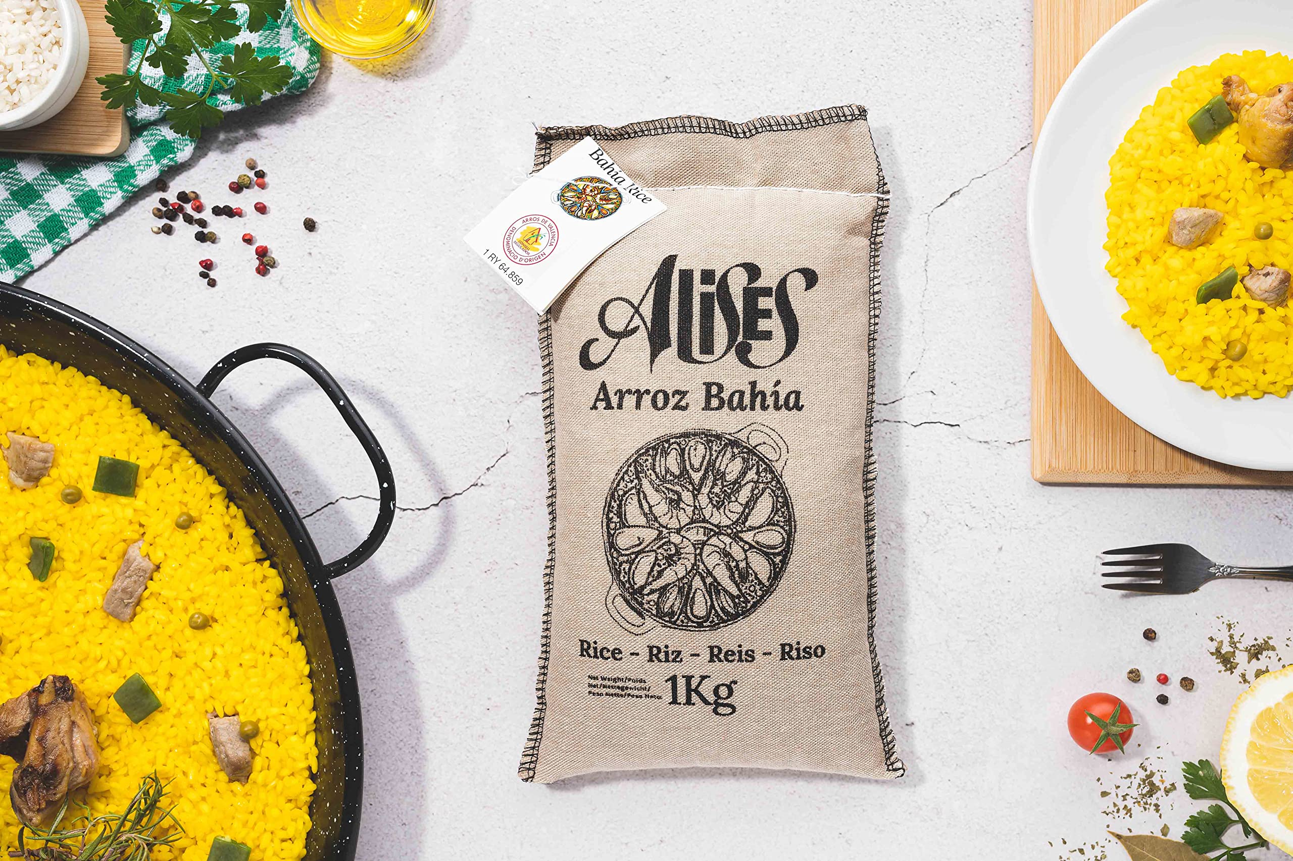 Alises Enamelled Carbon Steel Paella Pan | 34cm Induction Non-Stick