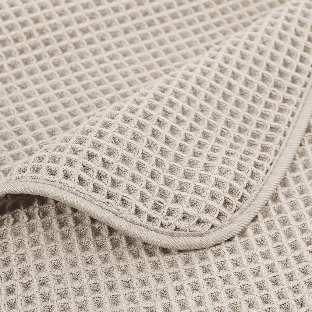 Polyte Microfibre Bath Sheets – Quick Dry Waffle Weave Towels, Set of 2