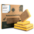 Protea Coconut Scrubber & Wood Cellulose Dish Sponge - Set of 6 Reusable