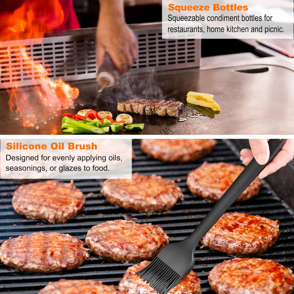 grilljoy 28-Piece Griddle Accessories Kit with Smash Burger Press