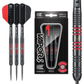 Target Darts Vapor 8 Black 80% Tungsten Steel Tip Darts Set – 23g Red