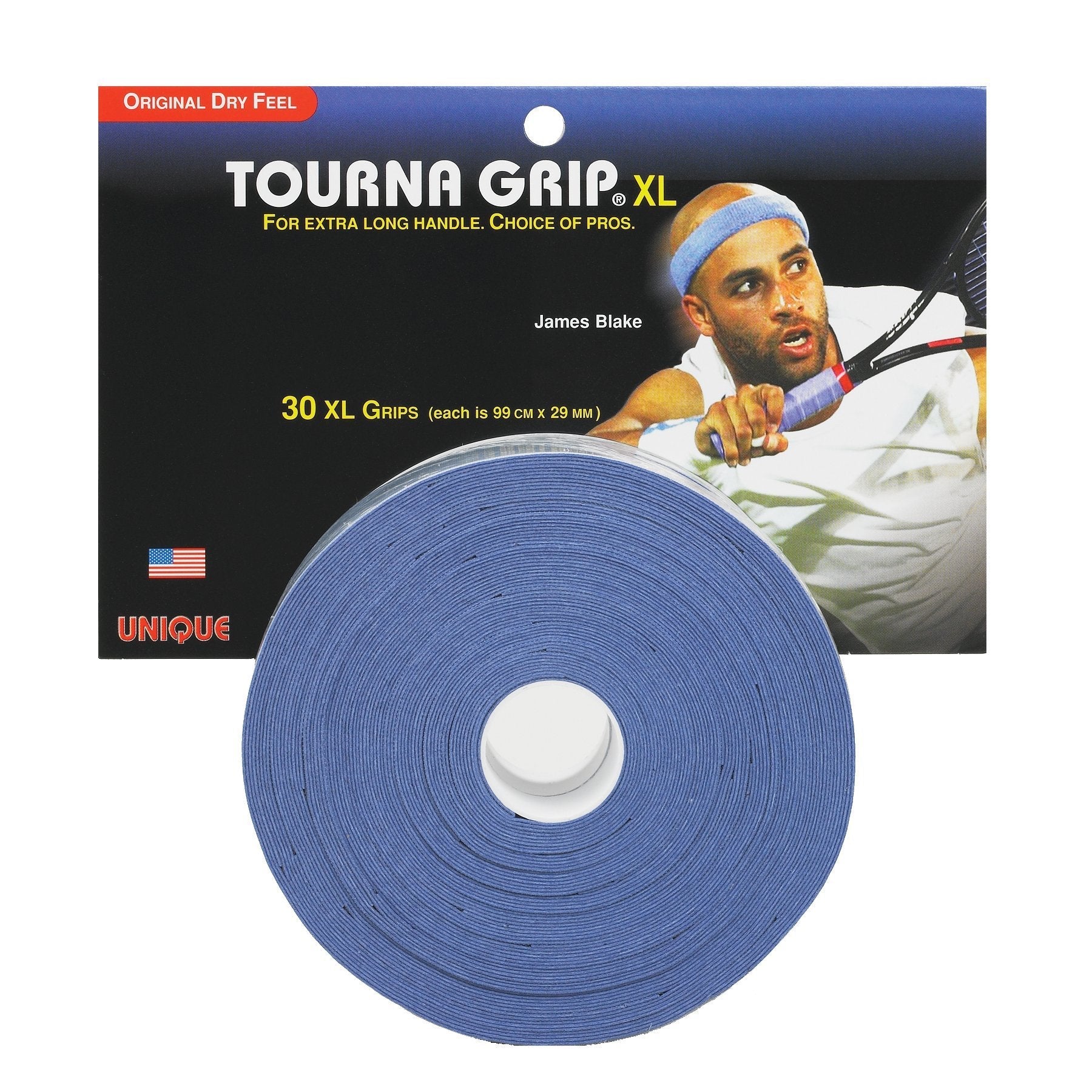 Tourna Grip XL Tennis Overgrips – Dry Feel Sweat Absorption (3 Pack)