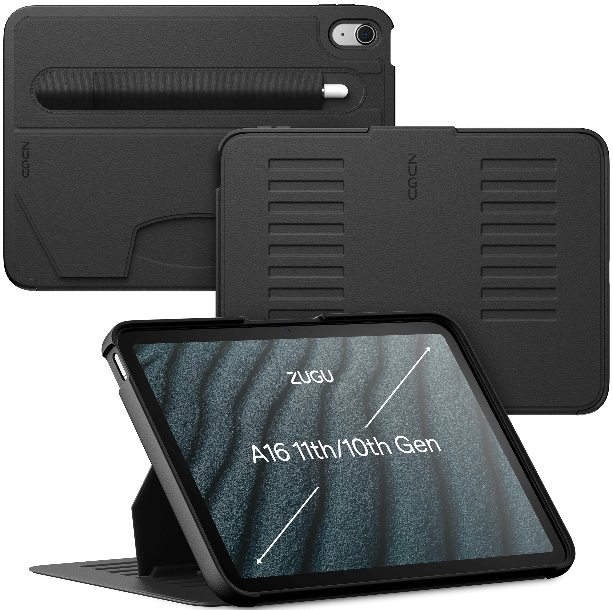 ZUGU iPad 10.9 Case (11th/10th Gen) – Slim Magnetic Stand Cover