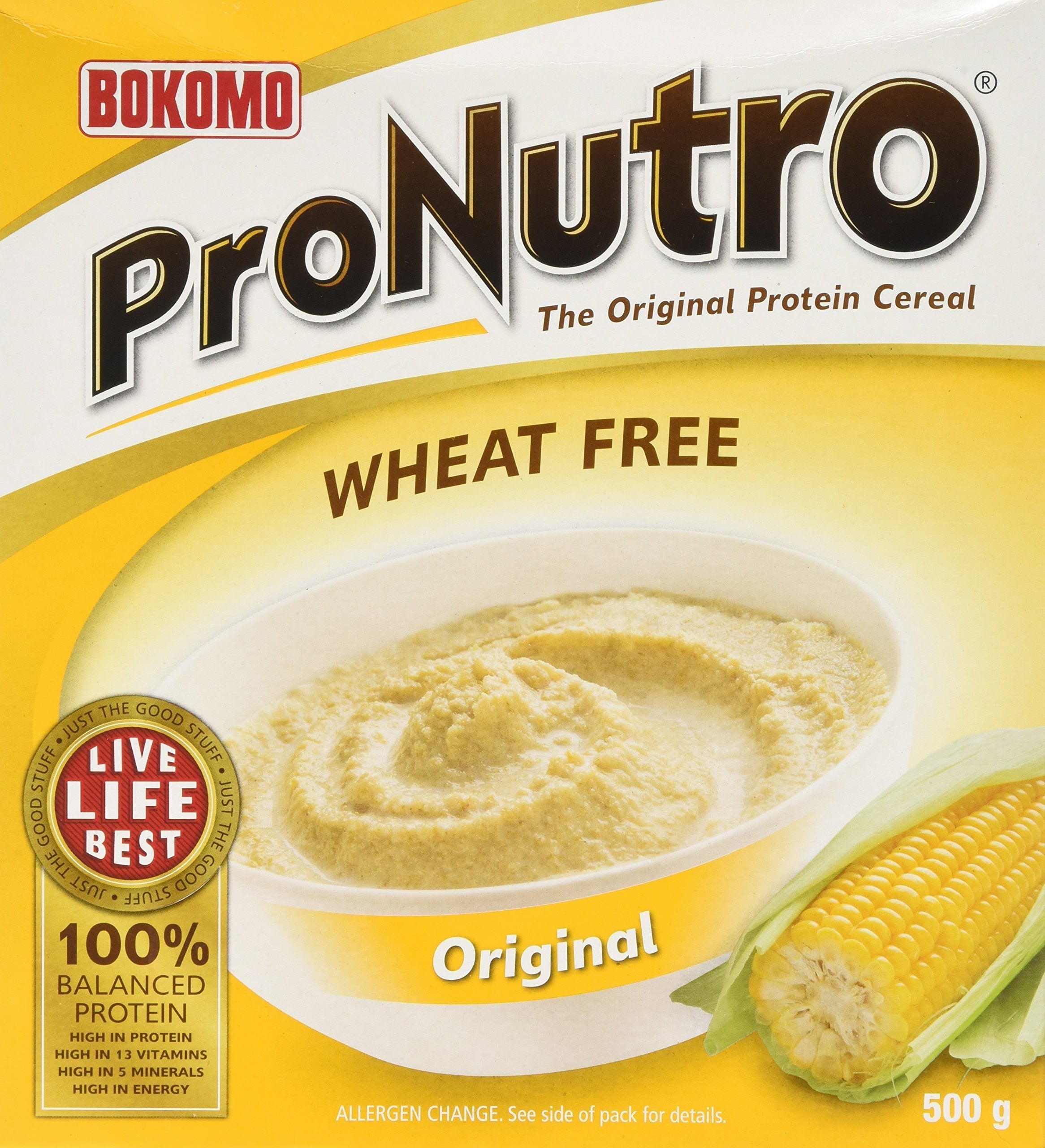 Bokomo ProNutro Original Cereal - Wheat Free Soy & Maize (Pack of 2)
