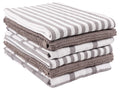 KAF Home Mixed Flat & Terry Kitchen Towels | Two Sets of 3 18 x 28 Inches | 4 Flat Weave Towels for Cooking and Drying Dishes