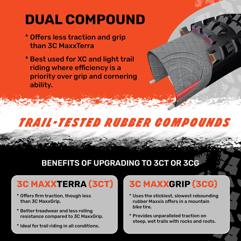 Maxxis Minion DHR2 MTB Tyre – Dual Compound Exo TR 27.5 x 2.30-Inch