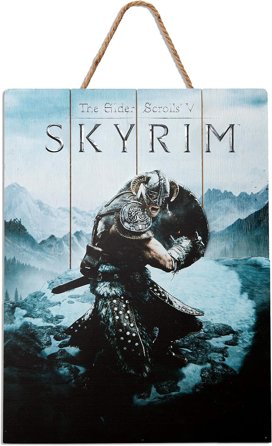 Skyrim 3D Wooden Poster – Doctor Collector Woodarts Handmade Wall Art