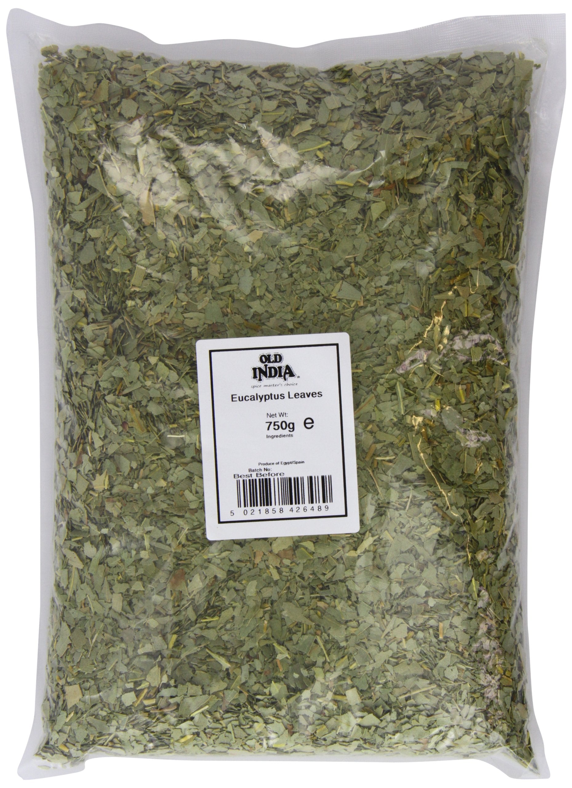 Old India Eucalyptus Leaves – 750g Dried Aromatic Herbal Tea Leaves