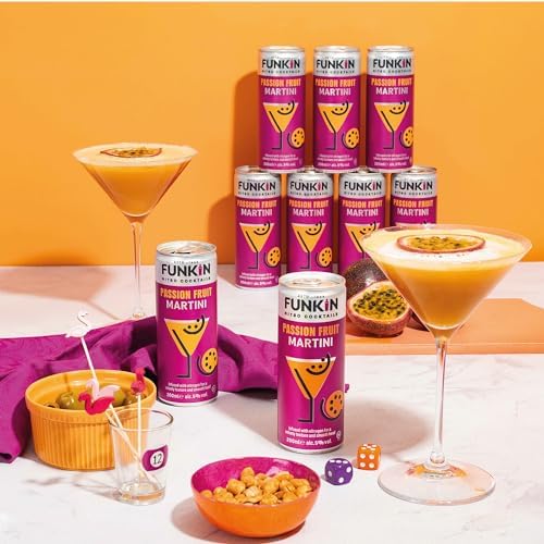 Funkin Nitro Passion Fruit Martini - Ready to Drink Cocktail, 12 x 200ml