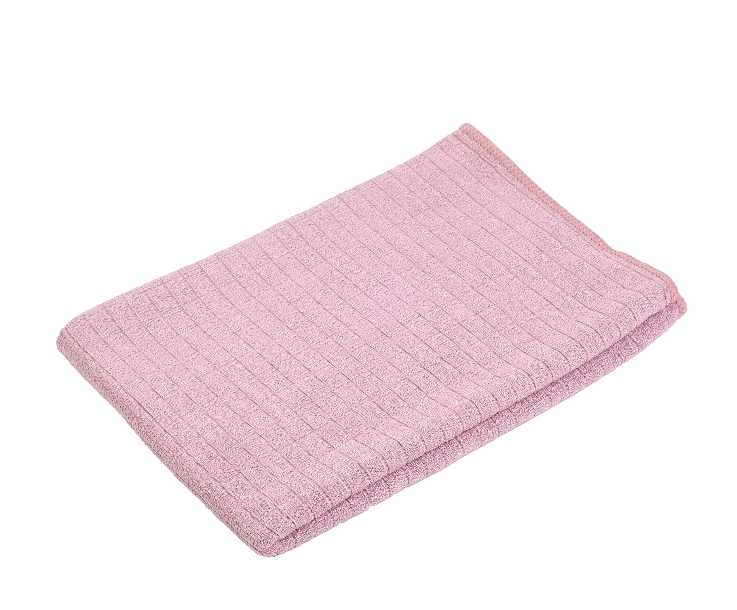 Gözze Microfibre Tea Towels – Set of 3 Absorbent Kitchen Cloths, Dusty Pink