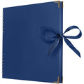 Jolof Store Square Scrapbook Photo Album | 80 Blue Pages Hardcover