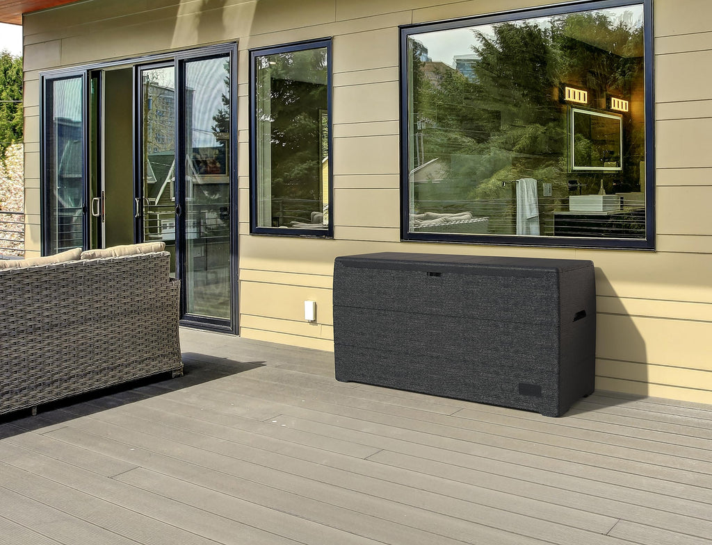 Duramax Cedargrain 270L Outdoor Deck Box – Lockable Garden Storage