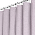 BTTN Lavender Linen Shower Curtain – Waterproof Weighted Heavy Duty Fabric