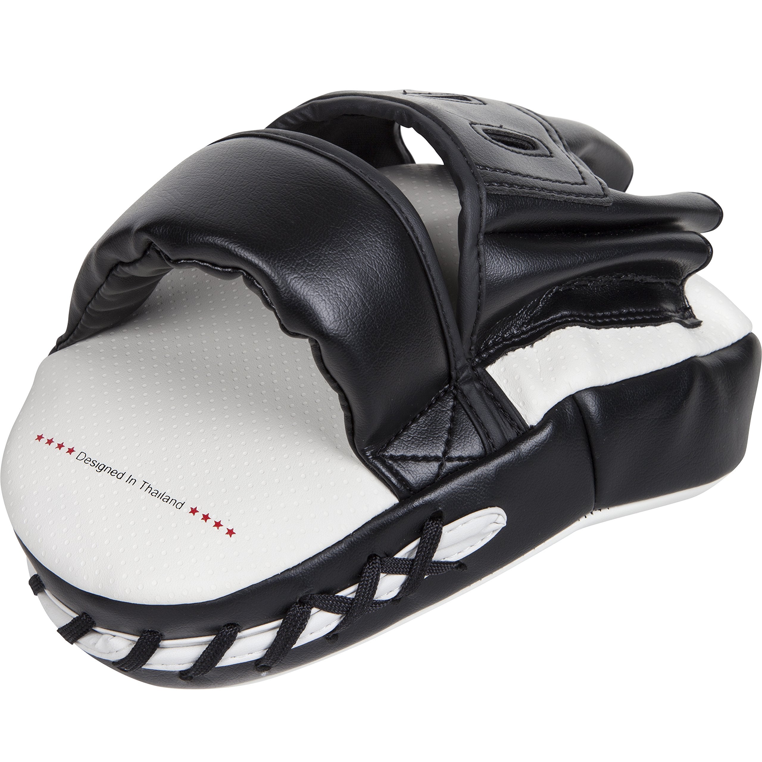 Venum Light Focus Mitts – Curved Boxing & Muay Thai Pads, White/Black