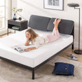 Zinus Avery King Platform Bed Frame – Reclining Headboard – Dark Grey