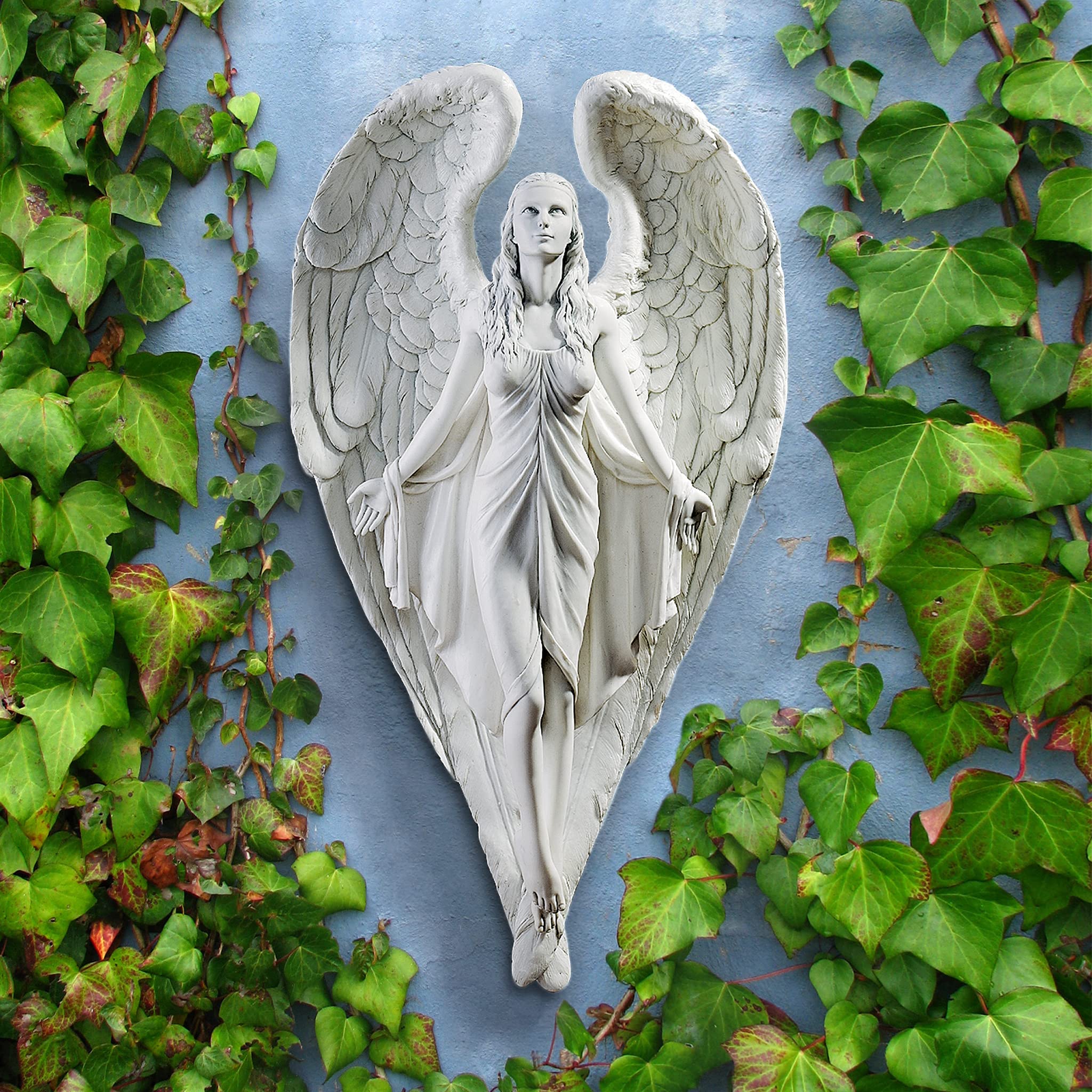 Design Toscano Spiritual Path Angel Wall Sculpture – Grey Resin