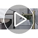 SHANFO Matte Black Tall Basin Tap – Stainless Steel Bathroom Faucet