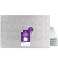 Culpitt 12x9" Silver Oblong Cake Drum – 13mm Thick Rectangular Board, 5 Pack