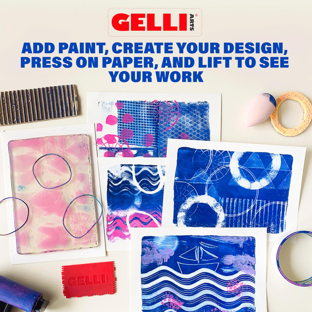 Gelli Arts 12 x 14-inch Gel Printing Plate for Monoprinting and Art