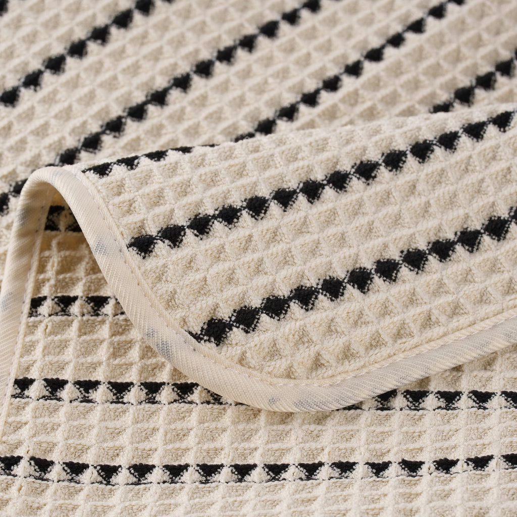 POLYTE 430 GSM Microfibre Waffle Wash Cloth Face Towel, 33.0x33.0 cm - image 5