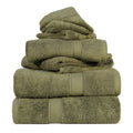 Jolof Store 900 GSM Cotton Towel Set | 6-Piece Luxury Bath Set – Green