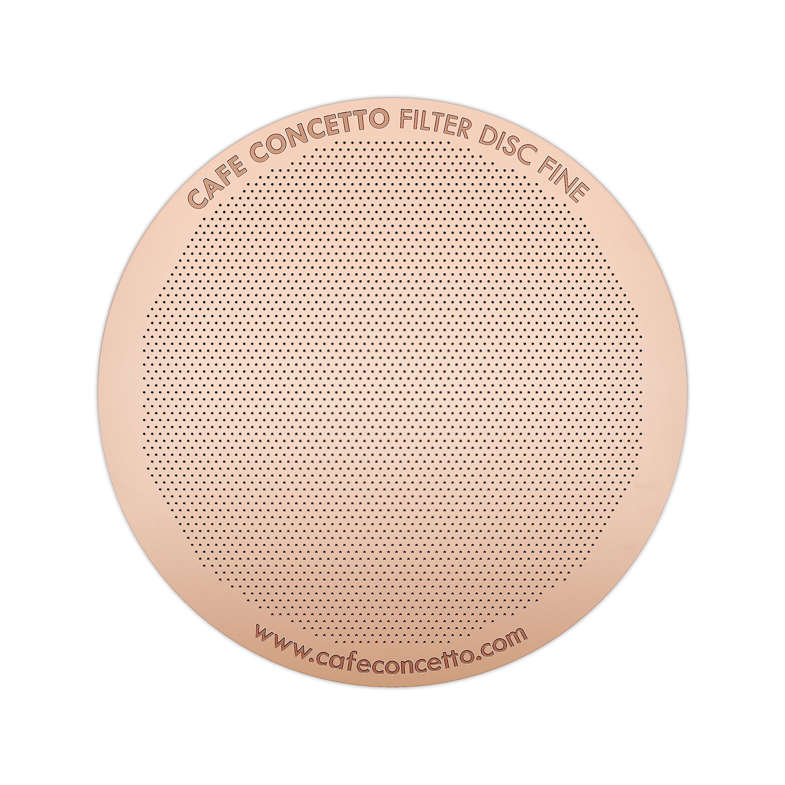 CAFE CONCETTO Reusable Metal Filters for AeroPress – Rose Gold Steel