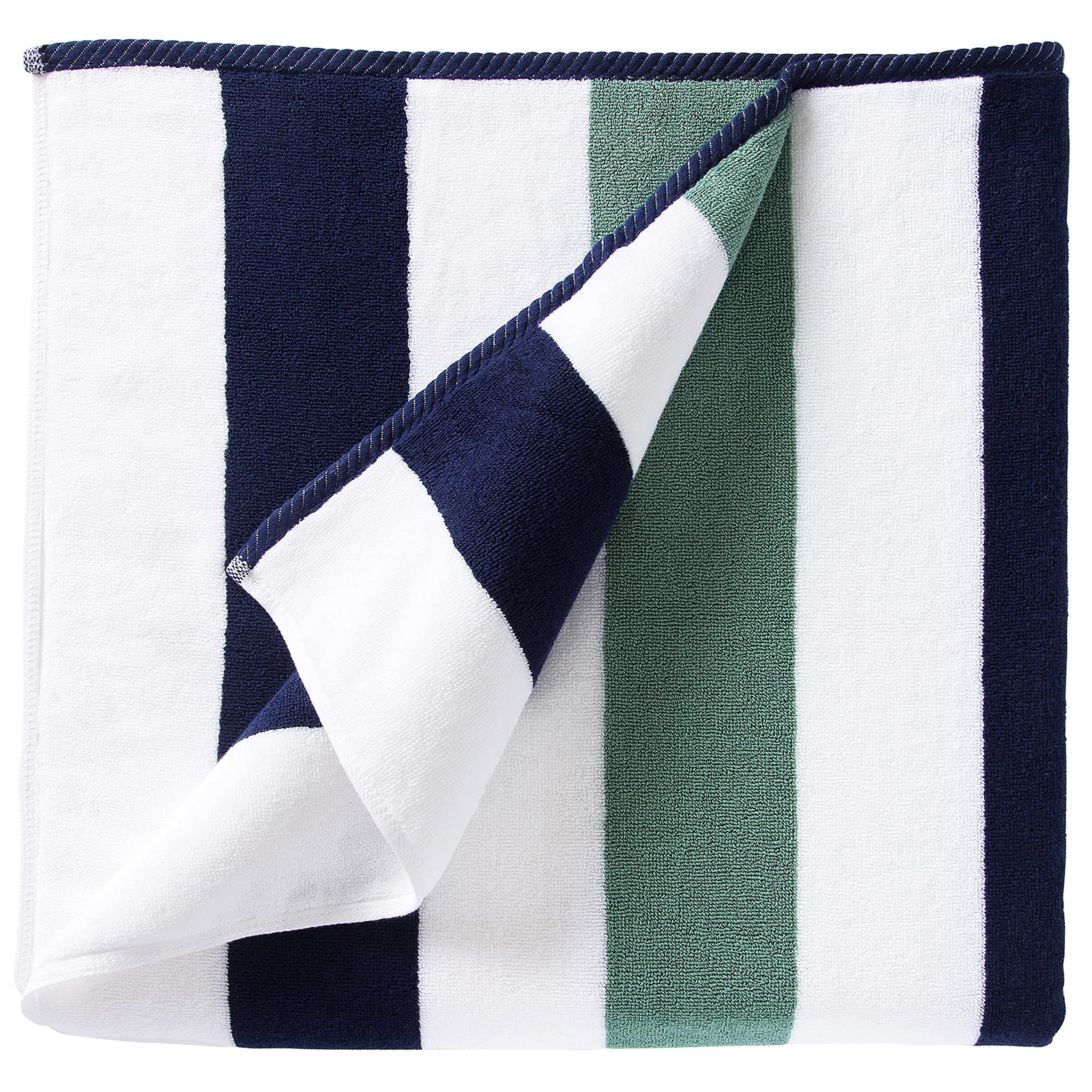 Laguna Beach Towel Co. Plush Cabana Beach Towel – 600 GSM Cotton